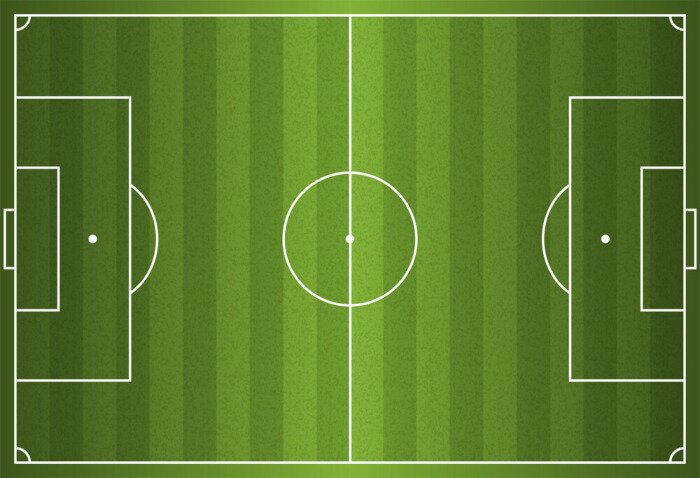 Sticker  Dessin de terrain vue aérienne