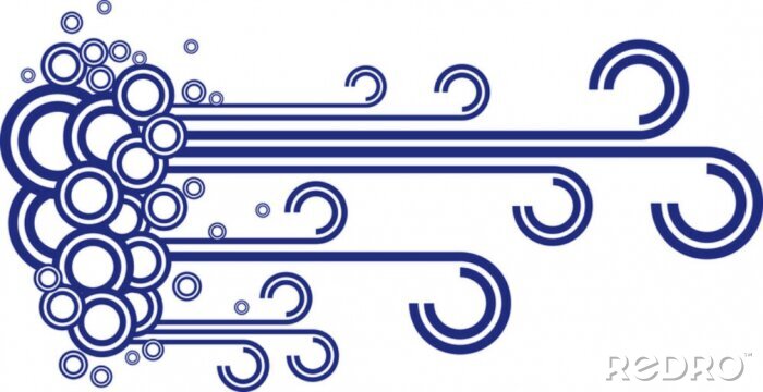 Sticker  dessin géométrique abstrait