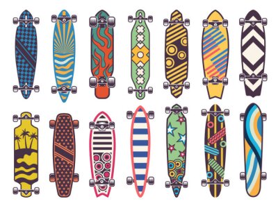 Sticker  Différentes formes de skateboards