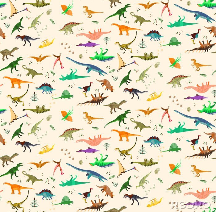 Sticker  Dinosaures colorés
