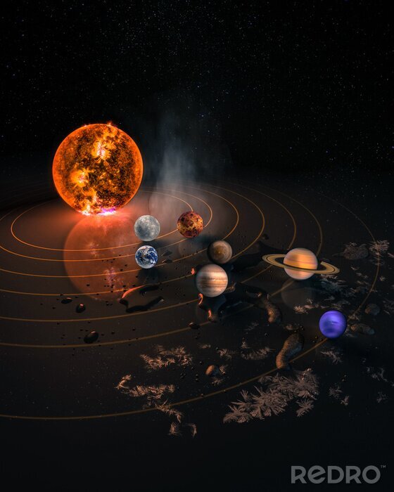 Sticker  Diverses planètes du système solaire