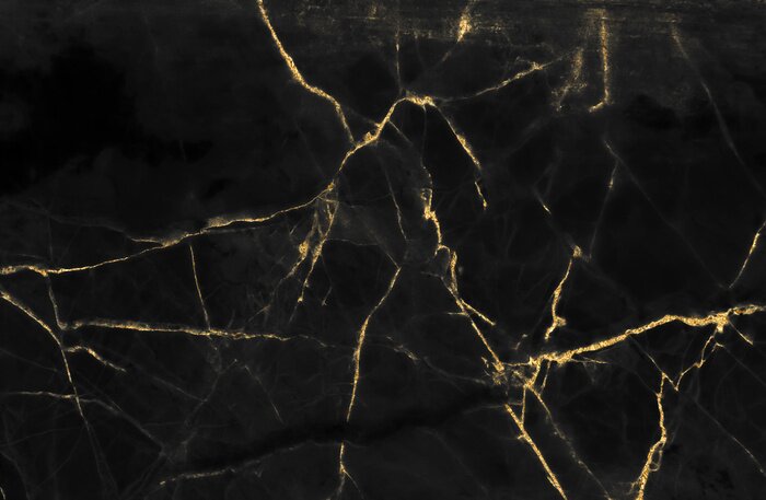 Sticker  Éclair sur du marbre noir