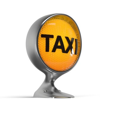 Sticker  Éclairé, taxi, signe, vendange, phare