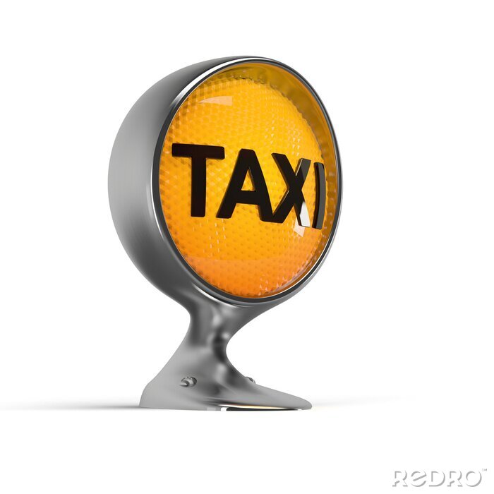 Sticker  Éclairé, taxi, signe, vendange, phare