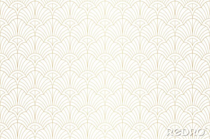 Sticker  Elegant art nouveau seamless pattern. Abstract minimalist background. Geometric art deco texture.