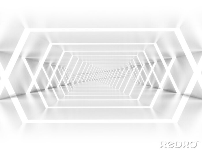 Sticker  Elégant tunnel blanc