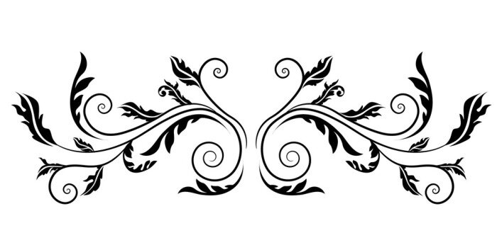 Sticker  Élément de design floral