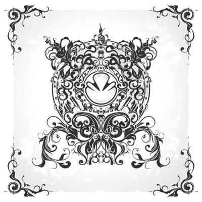 Sticker  Element Vintage Design