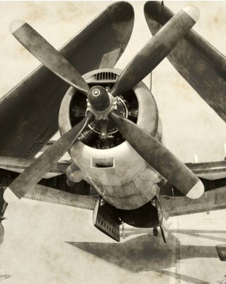En temps de guerre avion de la marine, les ailes repliées