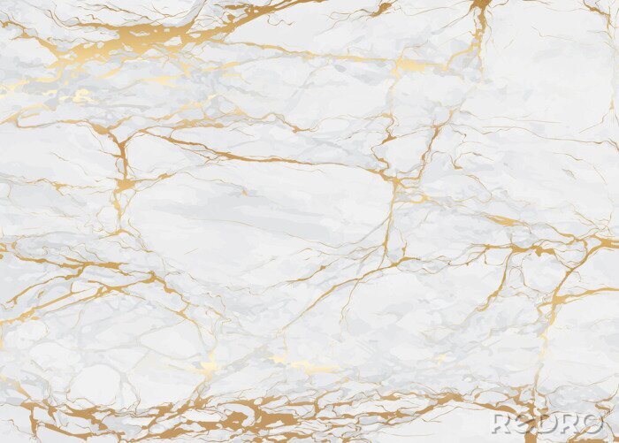 Sticker  Ensemble d'invitations de mariage de marbre, carte de remerciements, carte de RSVP, cartes de lieu, carte de visite, identité de marque, stationnaire avec la couverture de vecteur de marbre.