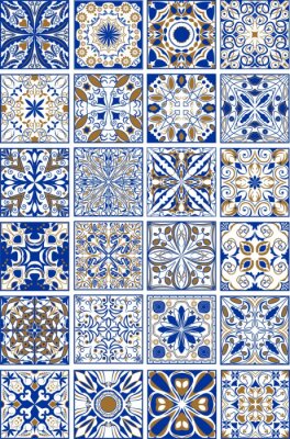 Ensemble de carreaux azulejos décoratifs
