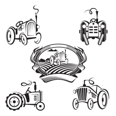 Sticker  ensemble de tracteurs