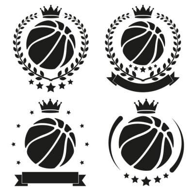 Sticker  Ensemble de Vintage Basketball Club Badge et de l'étiquette