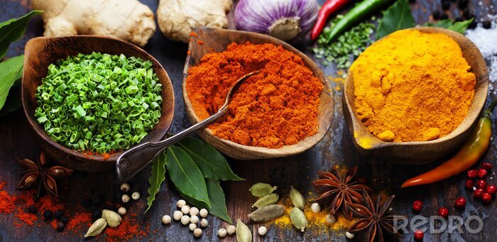 Sticker  Épices et ingrédients pour les repas