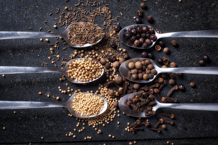 Sticker  Épices sextet, épices et cuillères