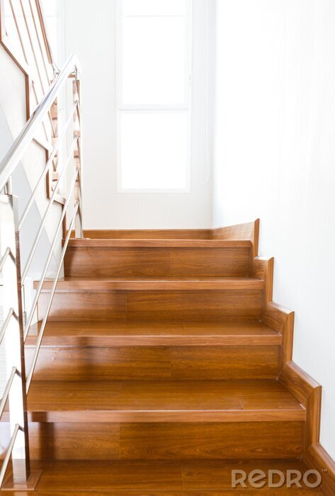 Sticker  Escalier bois dans une maison