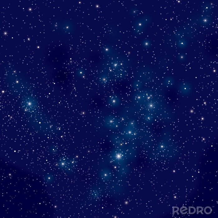Sticker  Espace rempli de milliers d'étoiles de luminosité différente