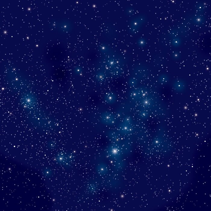 Sticker  Espace rempli de milliers d'étoiles de luminosité différente