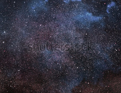 Sticker  Espace rempli de milliers de points lumineux