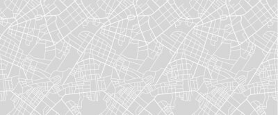 Sticker  Exemple d'un plan avec les rues d'une ville