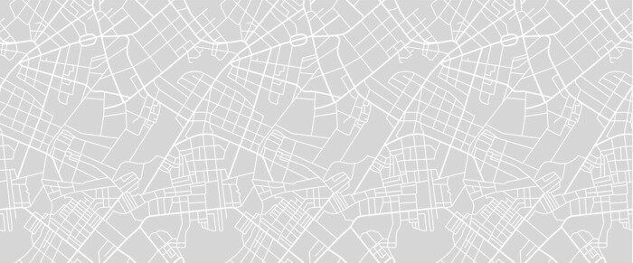 Sticker  Exemple d'un plan avec les rues d'une ville