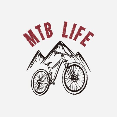 Sticker  Faire du vélo dans les montagnes