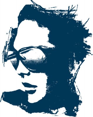 Sticker  Fantaisie Femme Illustration