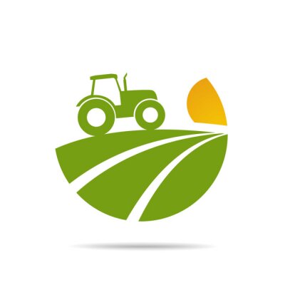 Sticker  Farm fresh of vector emblems and stickers . Farming and agriculture, organic food, locally grown design elements for product packaging