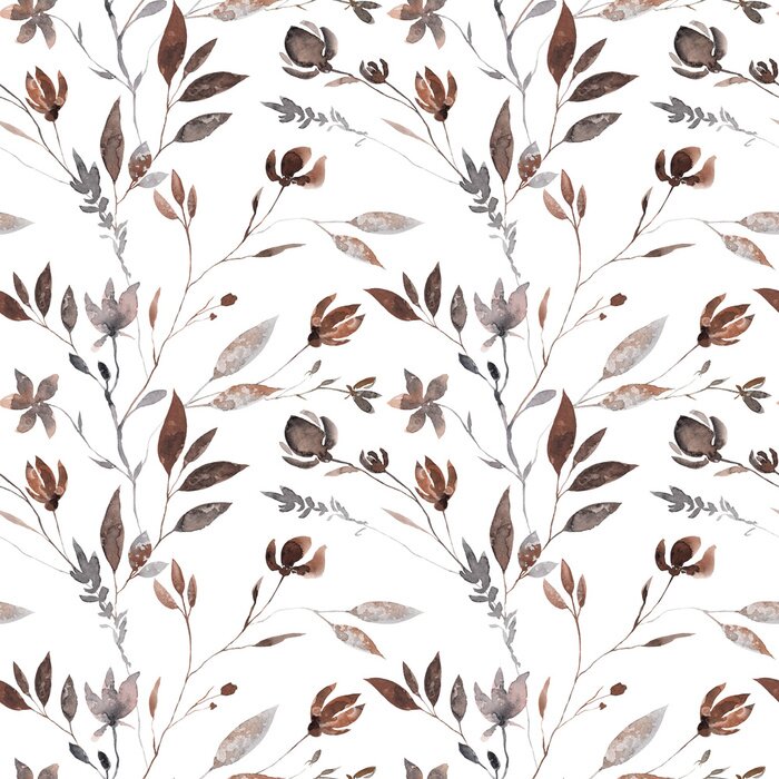 Sticker  Feuilles brunes sur les rameaux