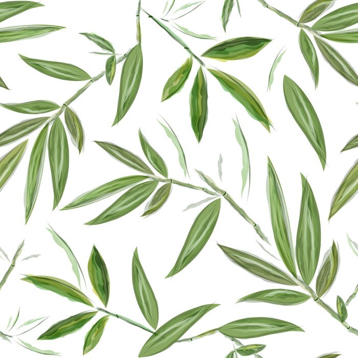 Sticker  Feuilles de bambou délicates