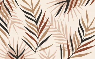 Sticker  Feuilles de palmier dans le style scandinave