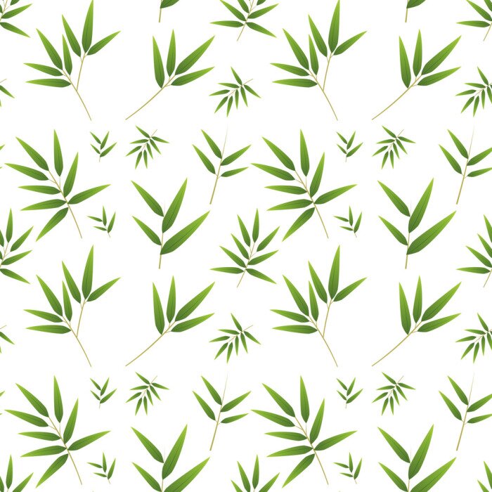 Sticker  Feuilles en blanc