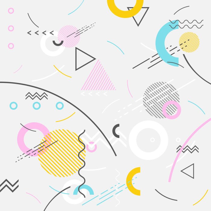 Sticker  Figures géométriques dansantes