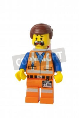 Sticker  Figurine LEGO du héros du film Emmet