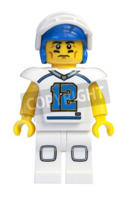Sticker  Figurine LEGO joueur de football américain