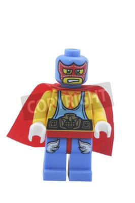 Sticker  Figurine LEGO masquée du lutteur luchador mexicain