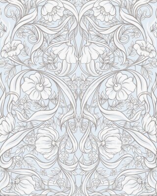 Sticker  Fleurs Art Nouveau