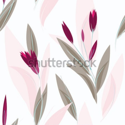 Sticker  Fleurs aux bourgeons allongés