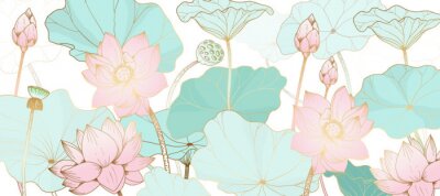 Sticker  Fleurs aux couleurs pastel
