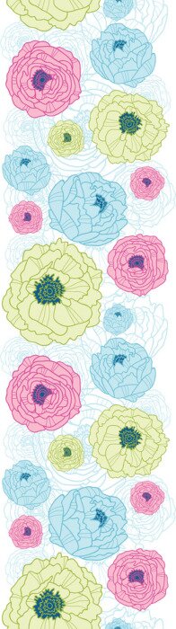 Sticker  Fleurs aux pétales luxuriants