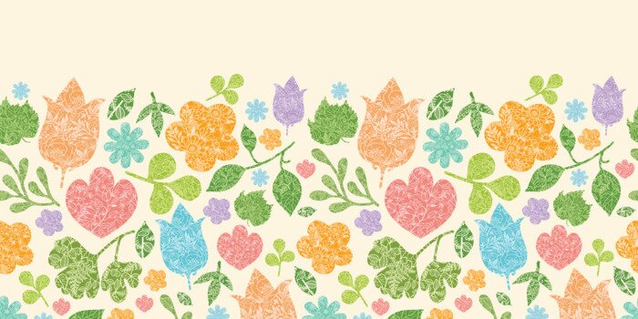 Sticker  Fleurs de style folklorique