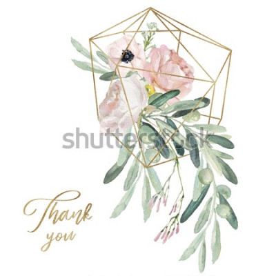 Sticker  Fleurs des champs sur une composition bohème