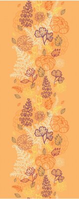 Sticker  Fleurs sur un motif vintage