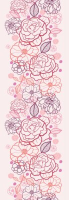 Sticker  Fleurs sur une composition rose