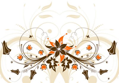 Sticker  floral frame