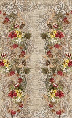 Sticker  flowers on the wall