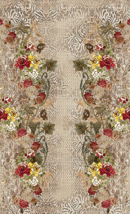 Sticker  flowers on the wall