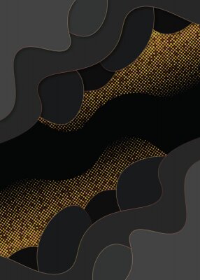 Sticker  Fond abstrait et effet 3D