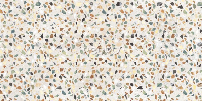 Sticker  Fond coloré avec des pierres