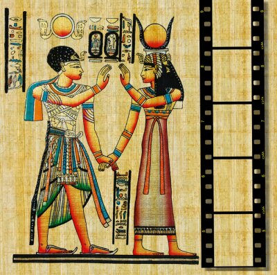 Sticker  fond égyptienne avec la bande de film